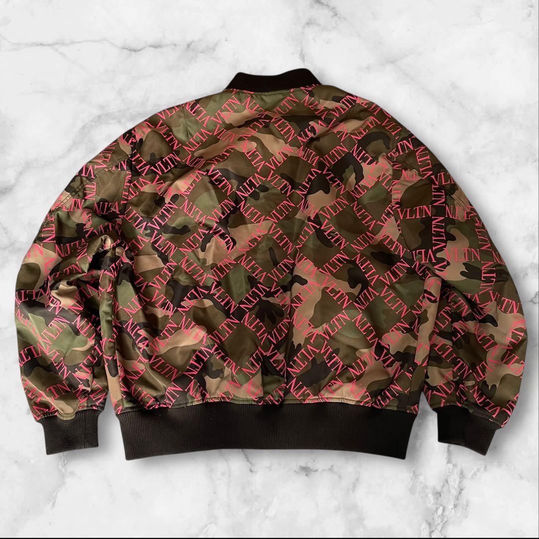 【極美品】VALENTINOカモフラ柄 WZIP ボンバージャケット　サイズ46