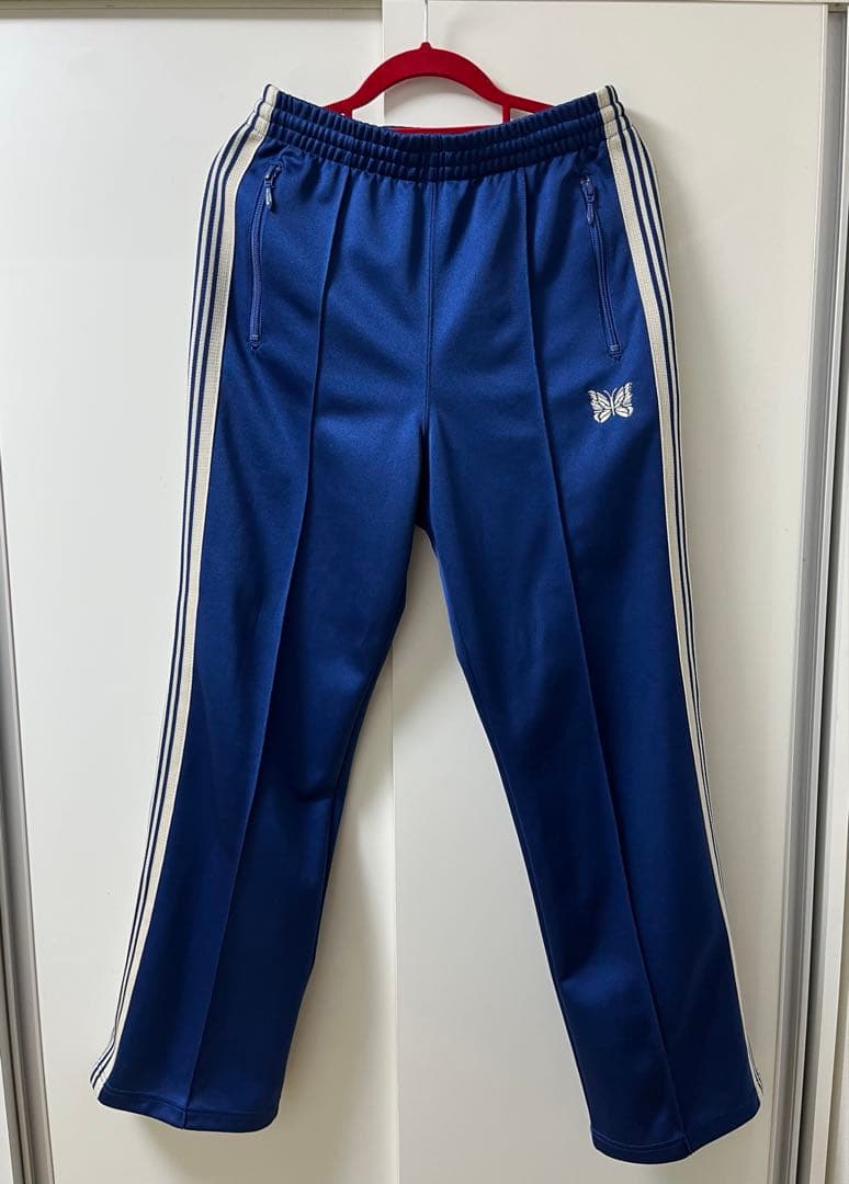 Needles ニードルズ　ブルー　ホワイト　トラックパンツ