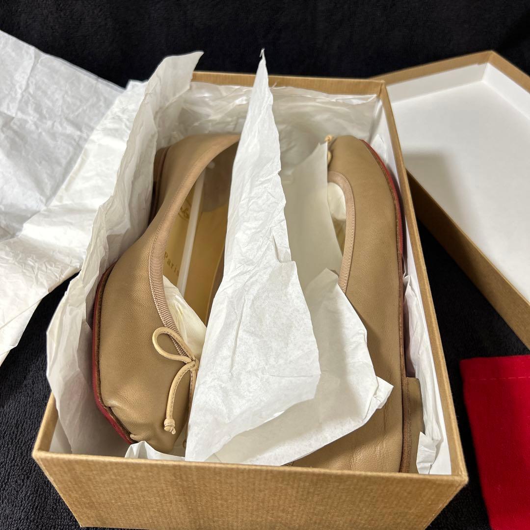 クリスチャンルブタン バレエシューズ フラットシューズ 37 ベージュ