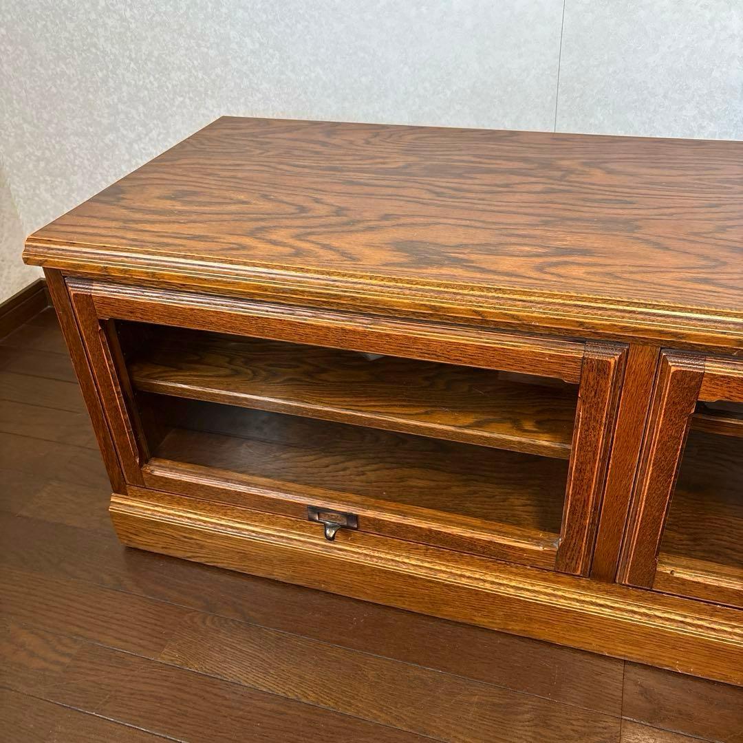 【良品】三越ブルージュ テレビボード フラップ扉 キャスター付き ヴィンテージ