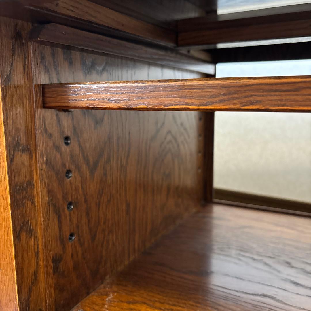 【良品】三越ブルージュ テレビボード フラップ扉 キャスター付き ヴィンテージ