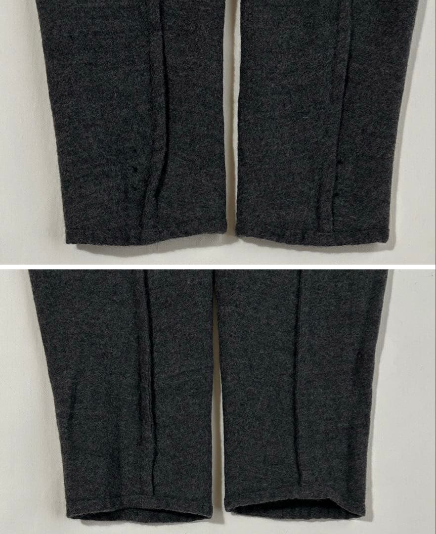 1 comoli コモリ ウール リネン チャコールグレー テーラードジャケット