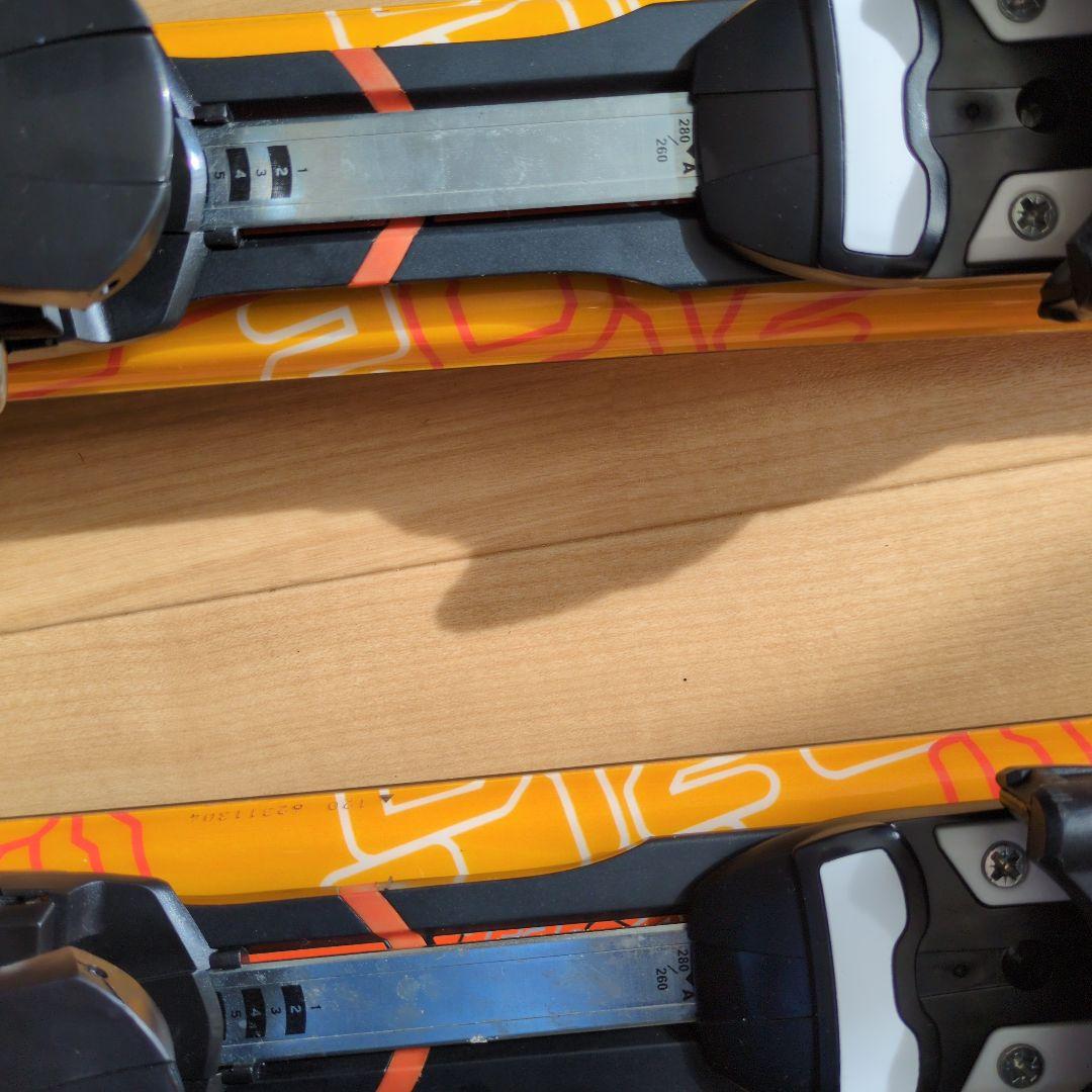 SALOMON AXESS ミッドスキー　中古　120cm ビンディング付き