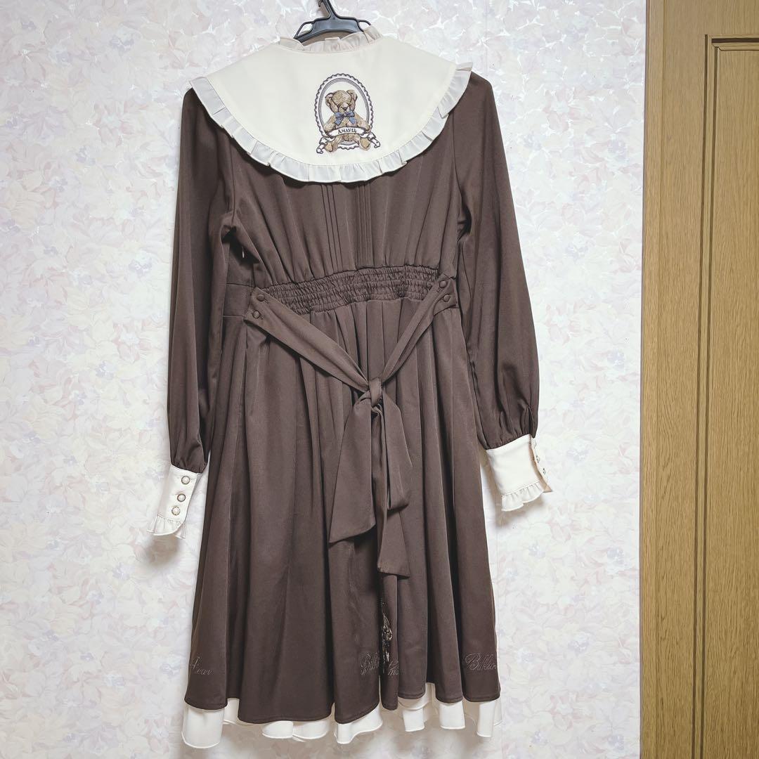 Amavel Handmade Teddy Bearワンピース　ベレー帽