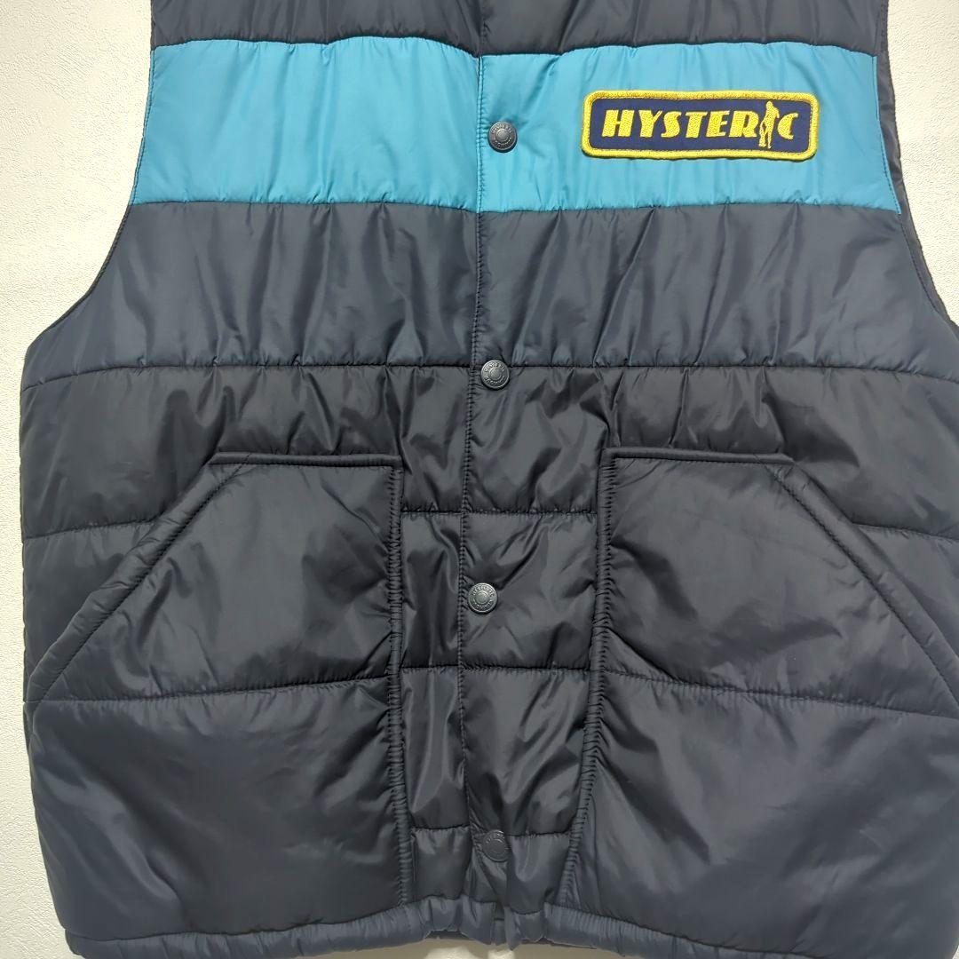 ヒステリックグラマー✧中綿プリマロフト 洗える人工羽毛ベスト ネイビー L 美品