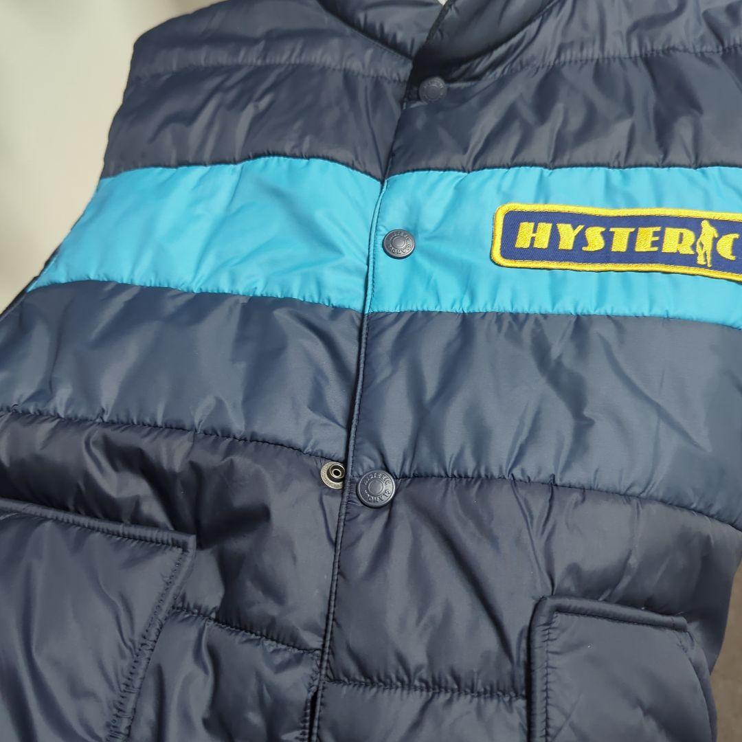 ヒステリックグラマー✧中綿プリマロフト 洗える人工羽毛ベスト ネイビー L 美品