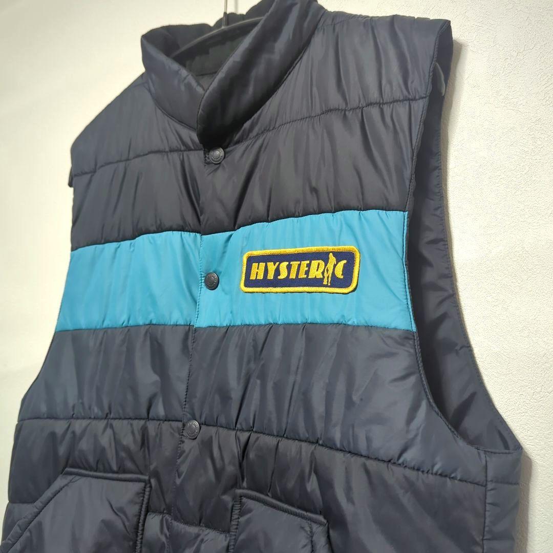 ヒステリックグラマー✧中綿プリマロフト 洗える人工羽毛ベスト ネイビー L 美品