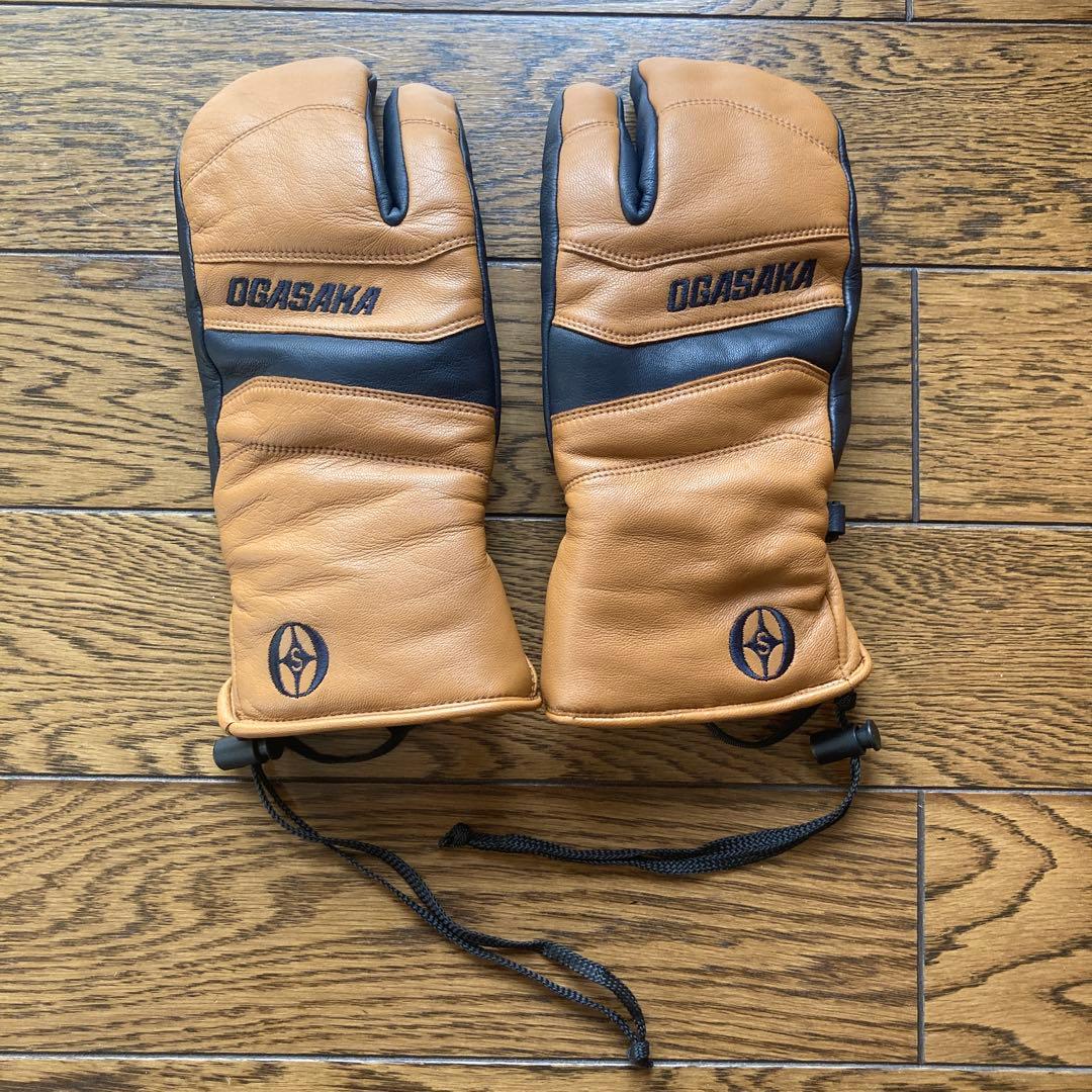 OGASAKAオガサカ3本指スキーグローブGM/CAMスリーフィンガー ミトンL