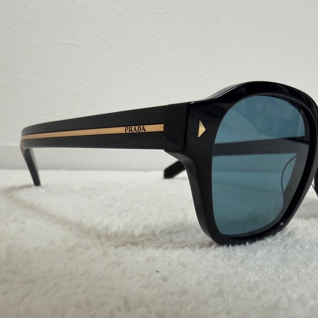 【美品】プラダ メタルプラーク サングラス SPR A16-F ブラック