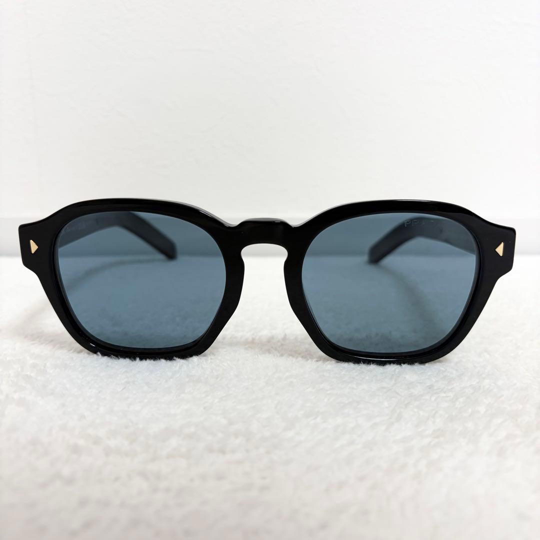 【美品】プラダ メタルプラーク サングラス SPR A16-F ブラック