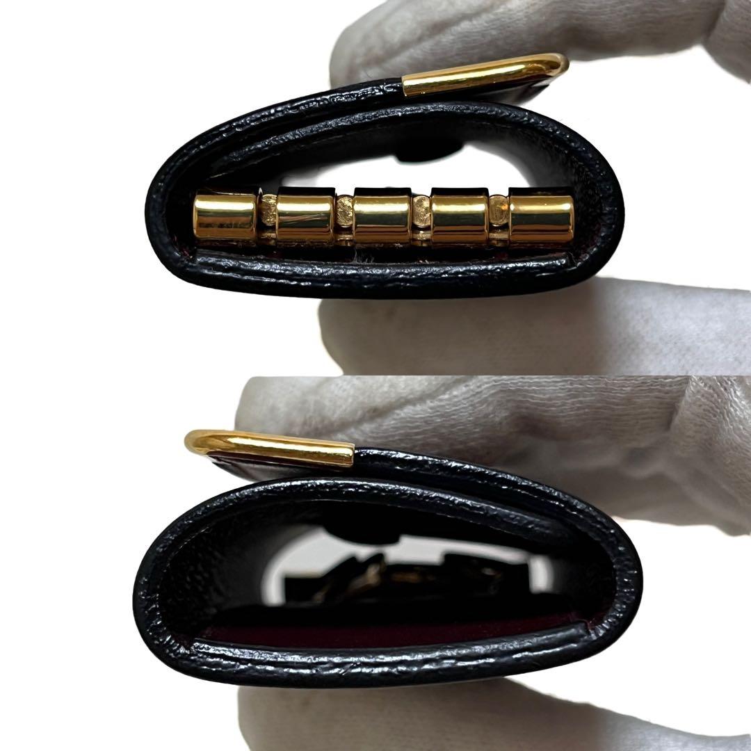 Cartier カルティエ キーケース 4連 マストライン レザー ボルドー