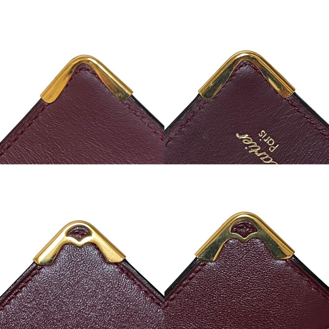 Cartier カルティエ キーケース 4連 マストライン レザー ボルドー