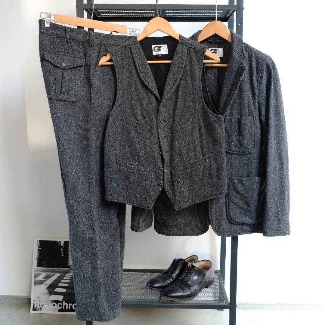 【傑作3ピース】旧タグ Engineered Garments ヘリンボーン