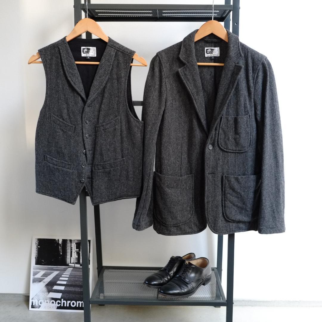 【傑作3ピース】旧タグ Engineered Garments ヘリンボーン