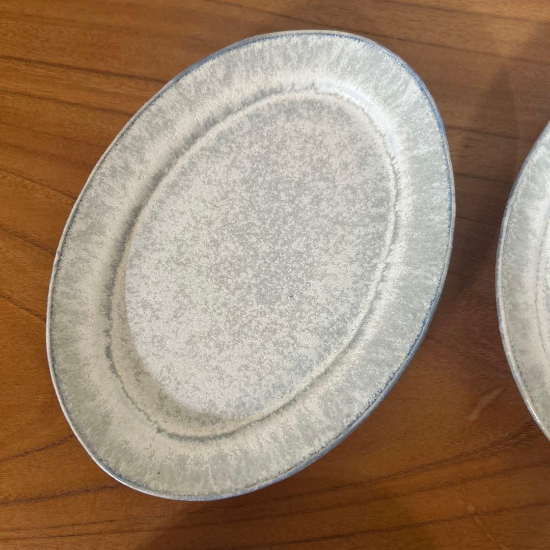 【美品】佐野元春　toharu オーバル皿　S 藍白　海碧　4枚セット