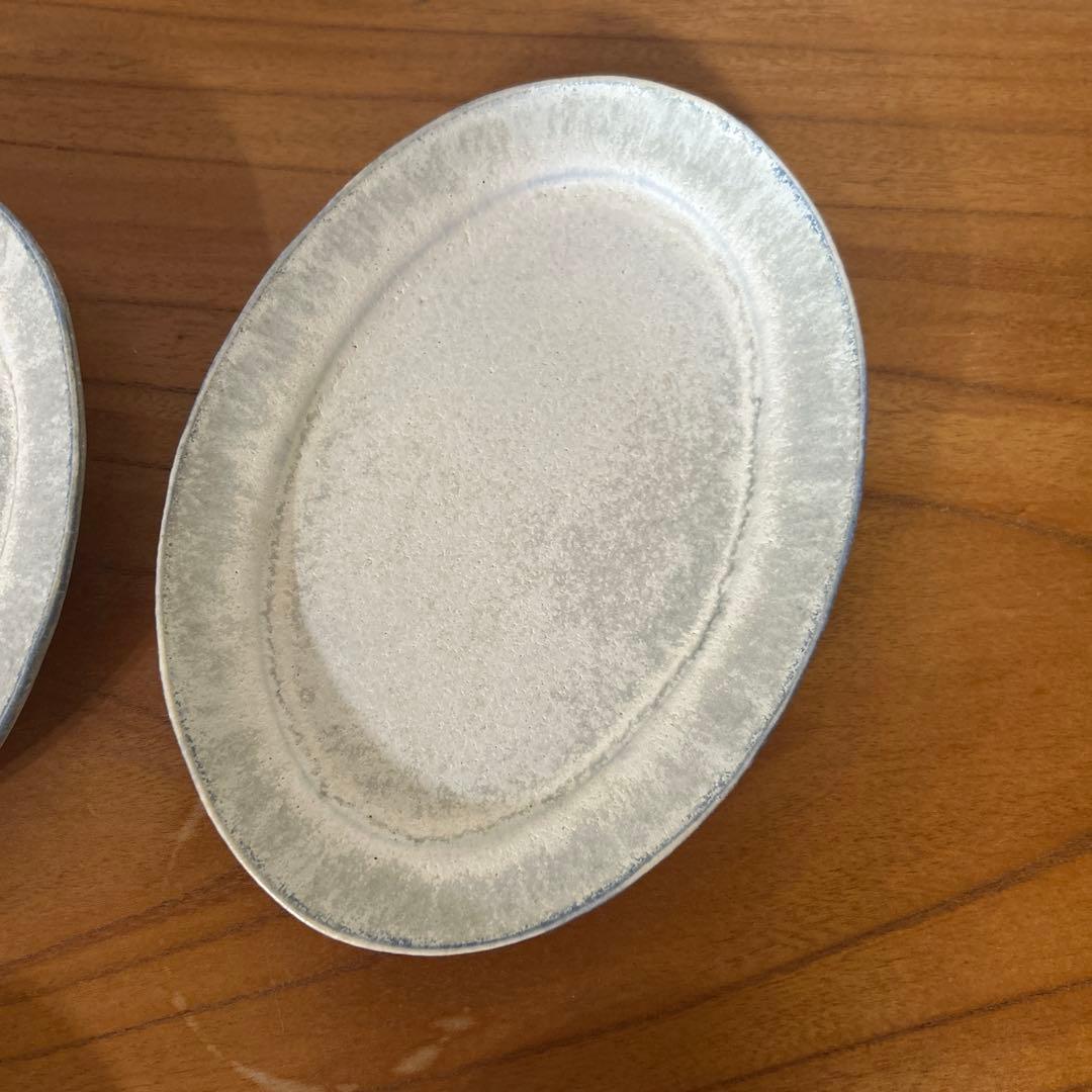 【美品】佐野元春　toharu オーバル皿　S 藍白　海碧　4枚セット