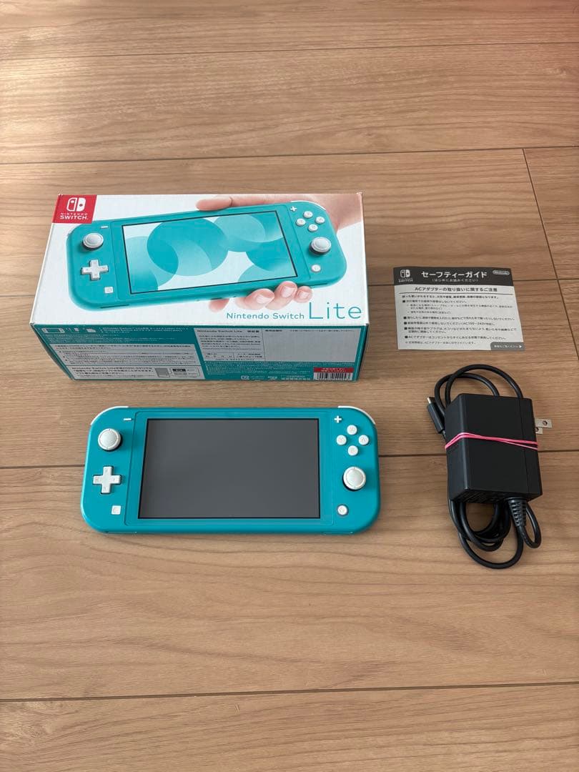 switch ライト ターコイズ　付属品、箱あり