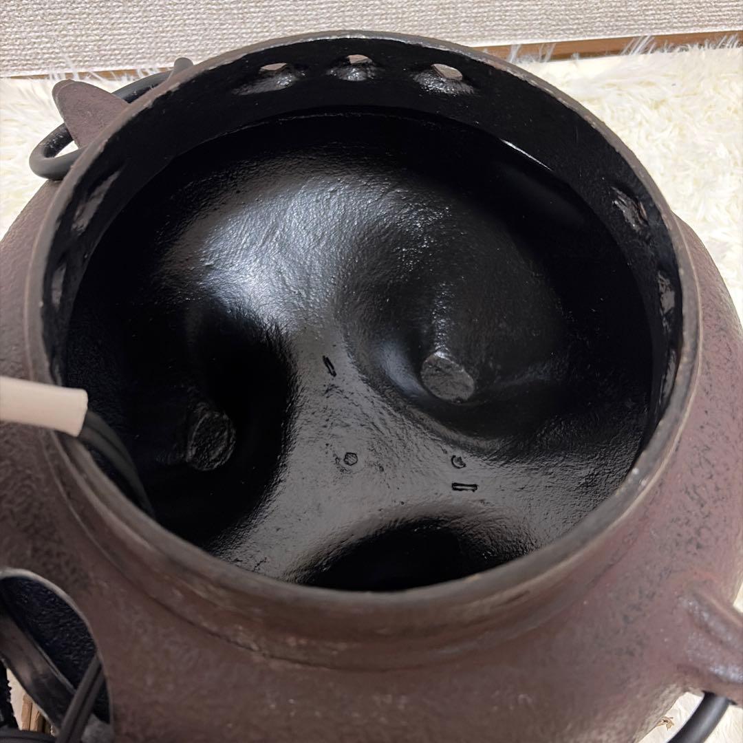 動作品 ヤマキ電器 茶道具 セット 炭型電熱器 黒紅鉢風炉 茶道 茶器