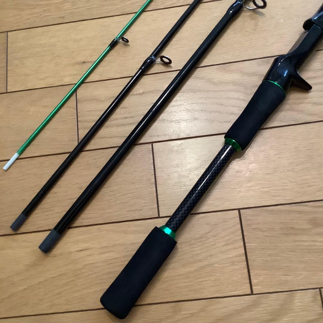限定1セット　1.8m 4ピースベイトロッド&カウンター付ベイトリール
