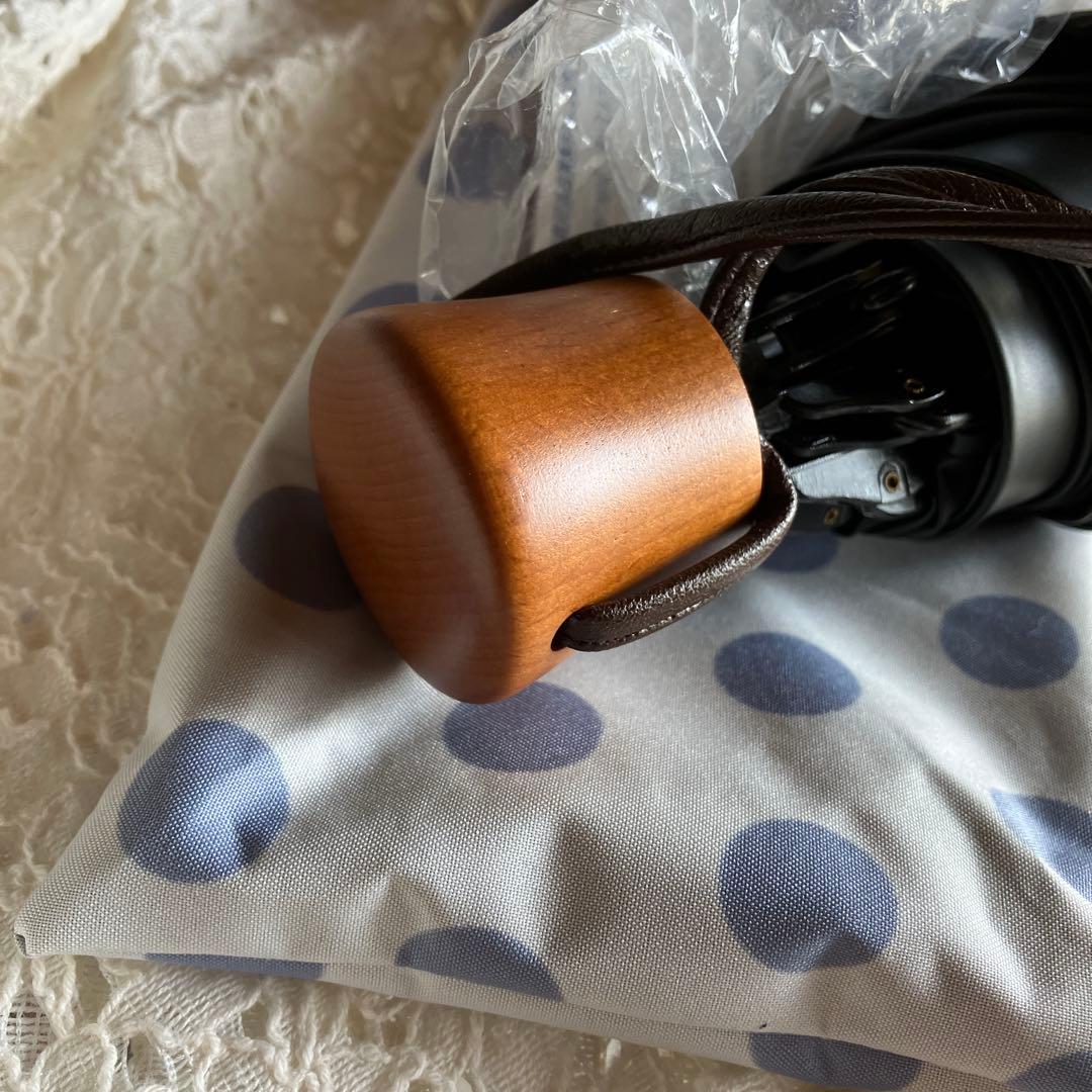 SUN BARRIER 100 折りたたみ日傘 ３段折 / 水玉