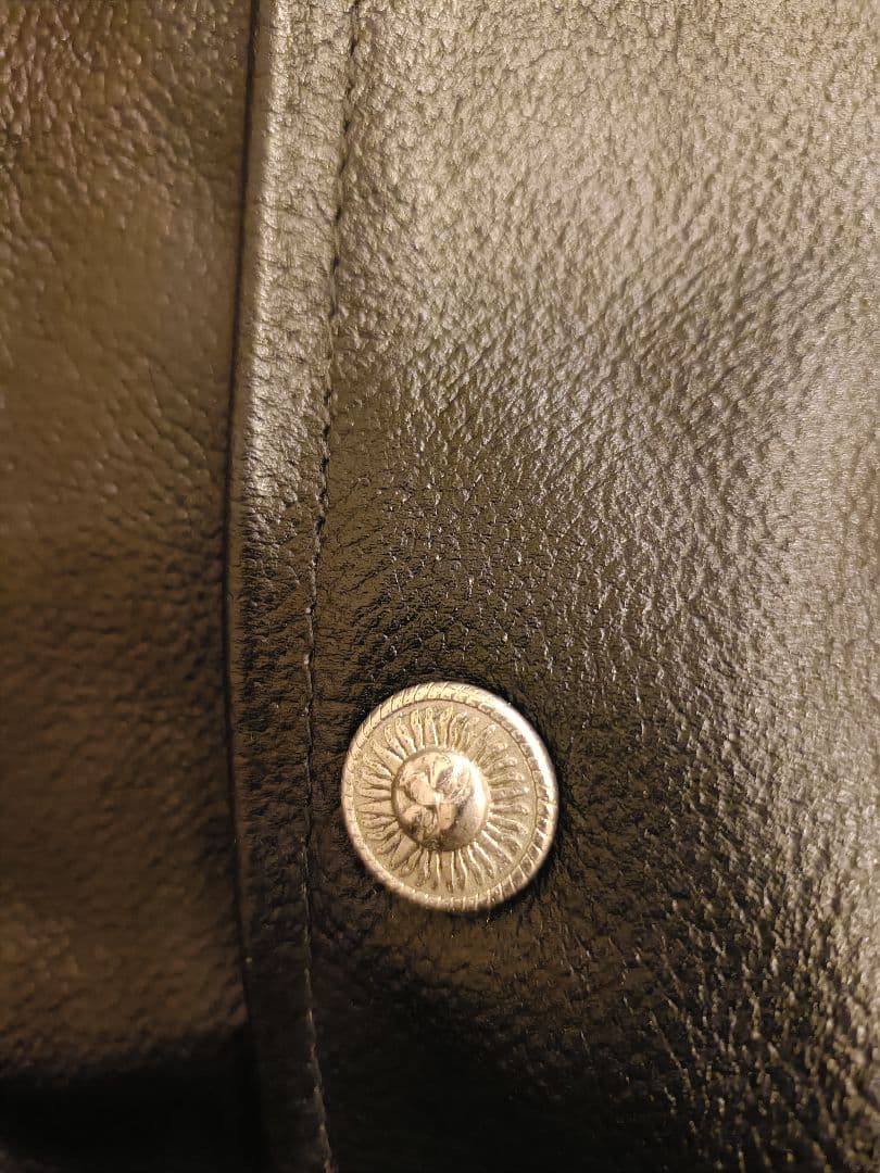 VERSACE　レザー ボンバージャケット 黒