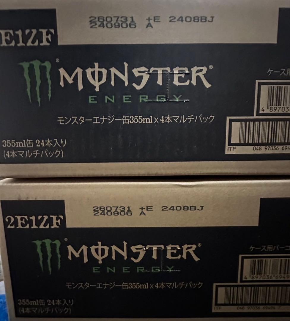 モンスターエナジー 355ml缶 24本×2箱　48本　新品　未開封
