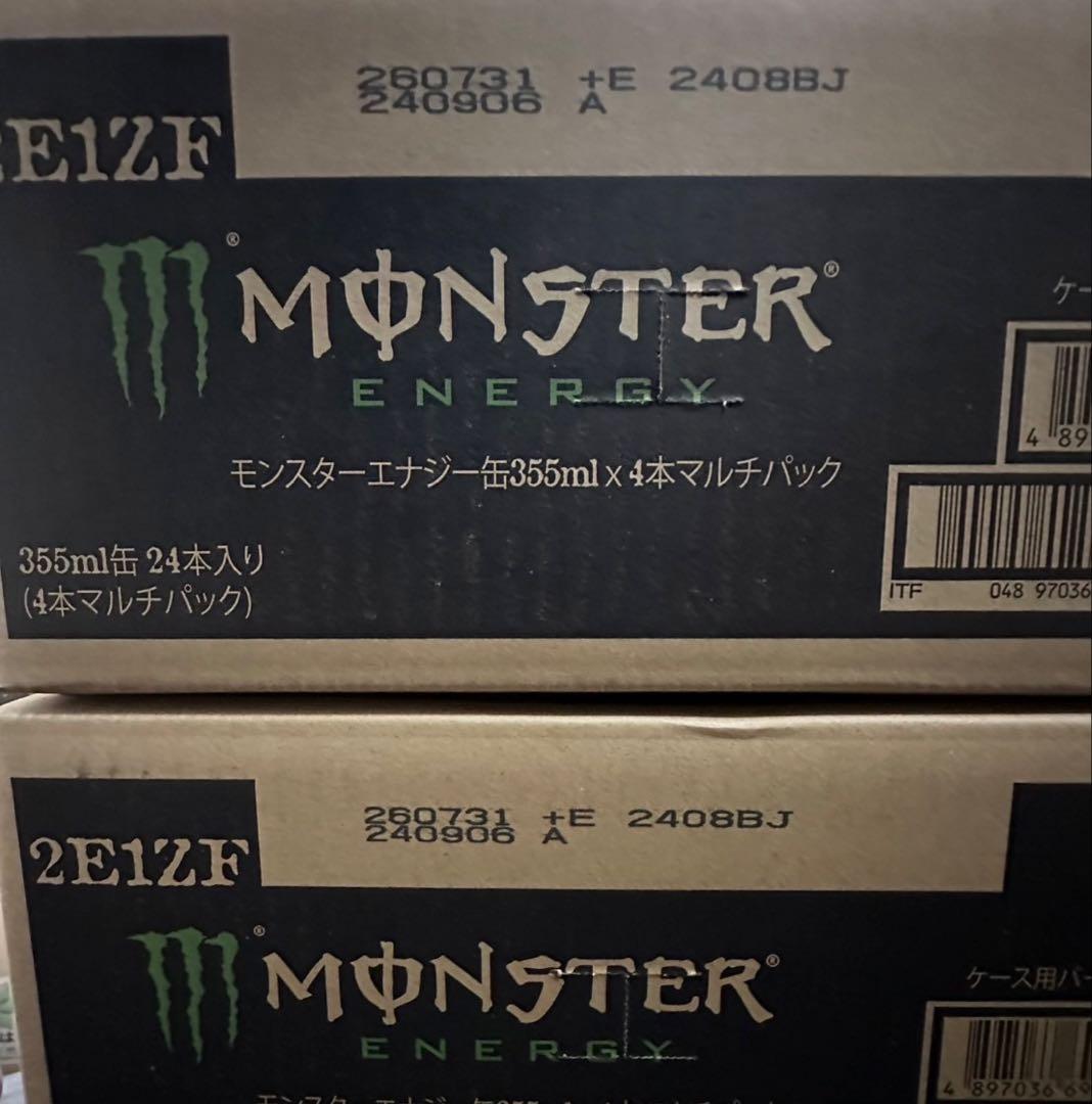 モンスターエナジー 355ml缶 24本×2箱　48本　新品　未開封