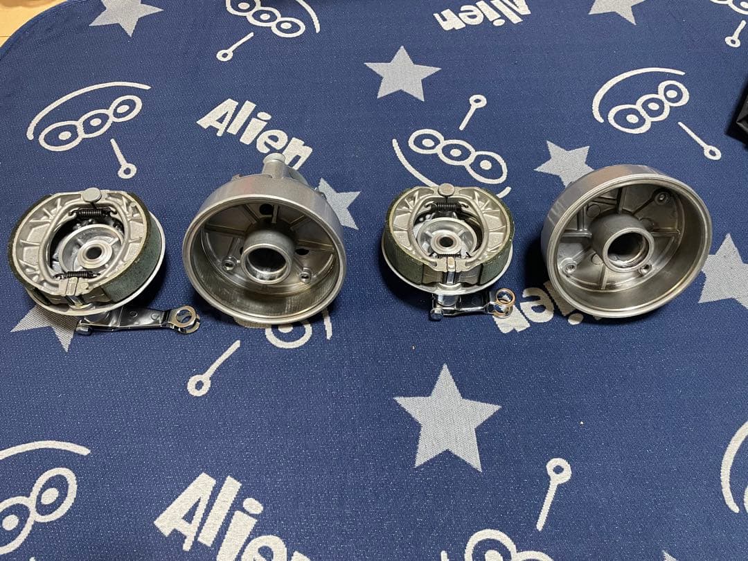 モンキー ドラムブレーキ フロント4J 加工済み