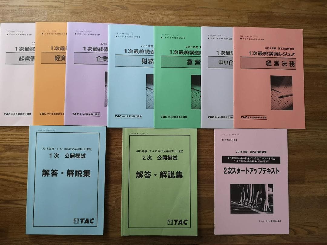 【即日発送】中小企業診断士講座　対策セット