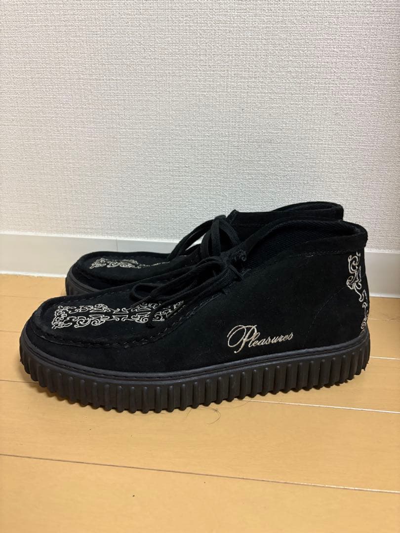 靴 Clarks PLEASURES TORHILL WOVEN Black Sde