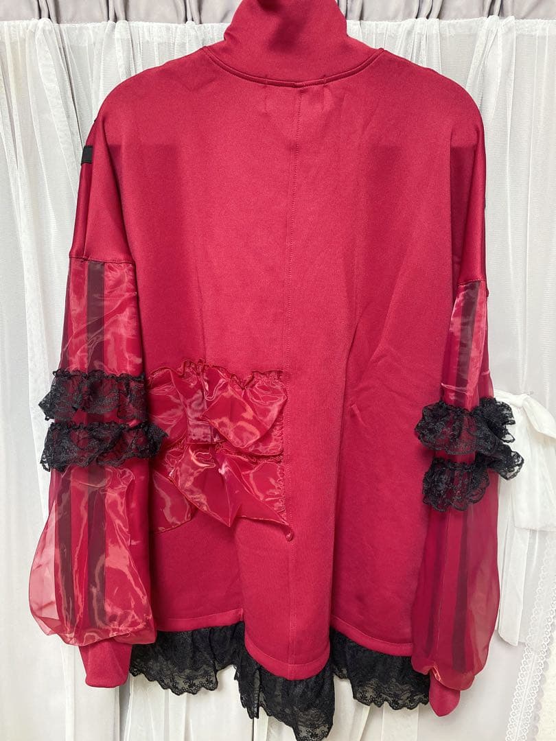 【新品】Jamie エーエヌケー アシンメトリー フリル ジャージ パーカー