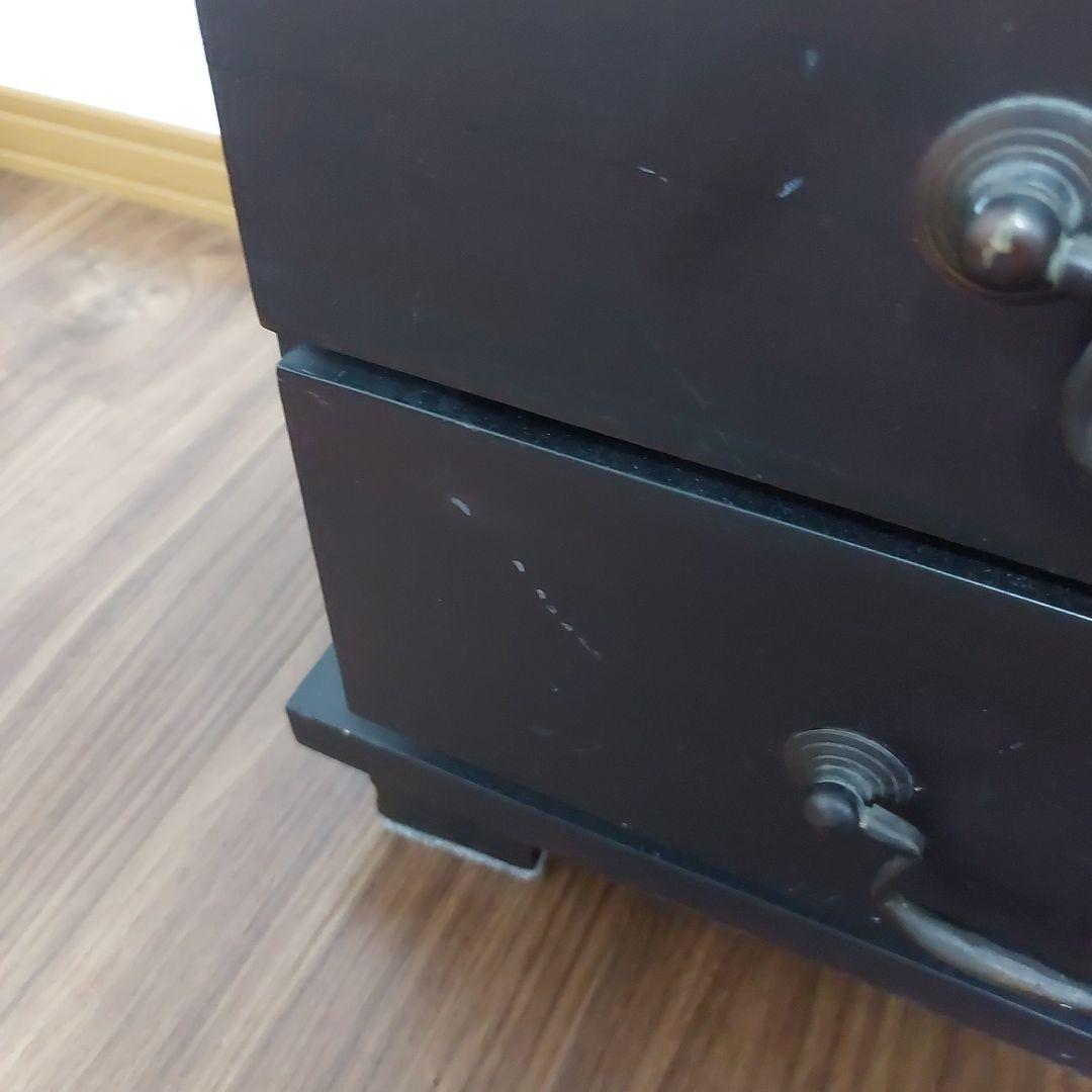 アンティーク木製引き出し箪笥 12個収納 ダークブラウン