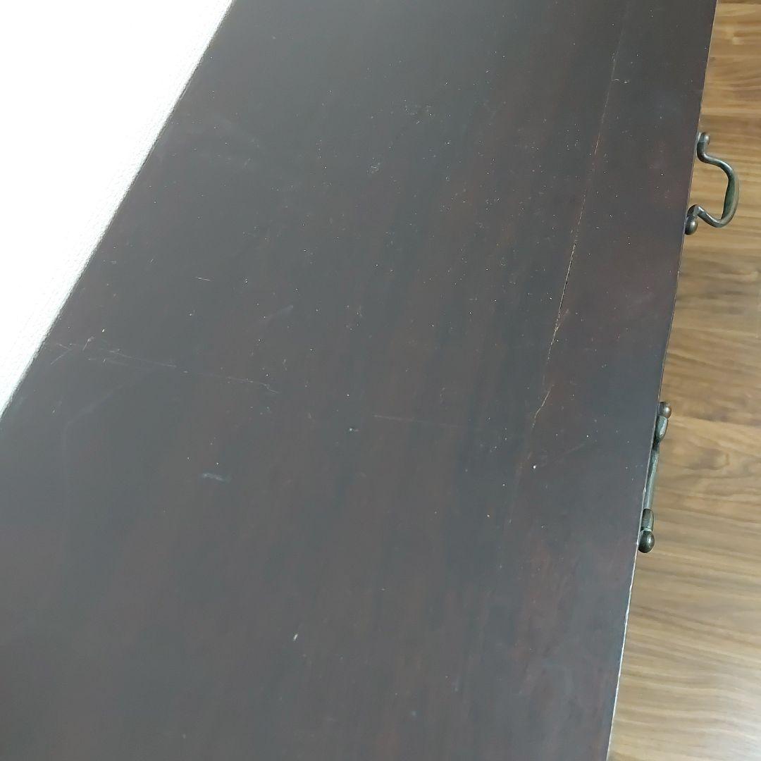 アンティーク木製引き出し箪笥 12個収納 ダークブラウン