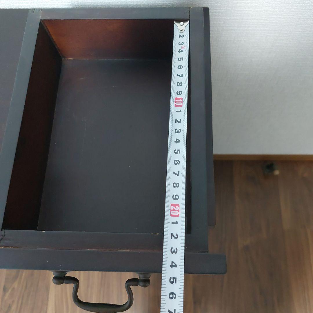 アンティーク木製引き出し箪笥 12個収納 ダークブラウン