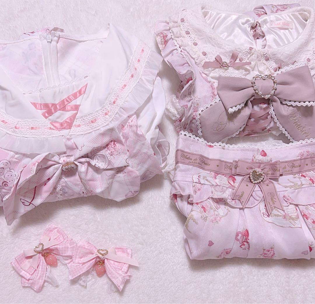 LIZLISA リズリサ　Salon de Fraise柄セットアップ まとめ