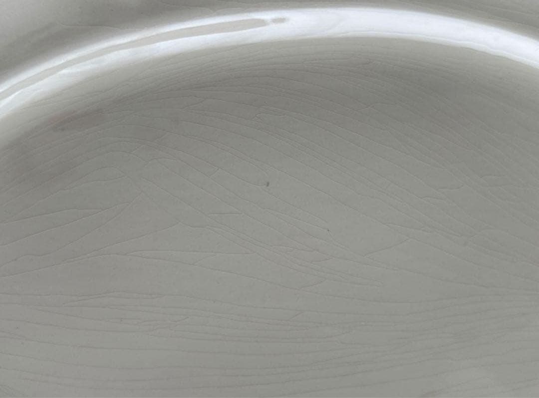 【レア】フランスアンティーク サルグミンヌ 花リムオーバル 大 約44cm