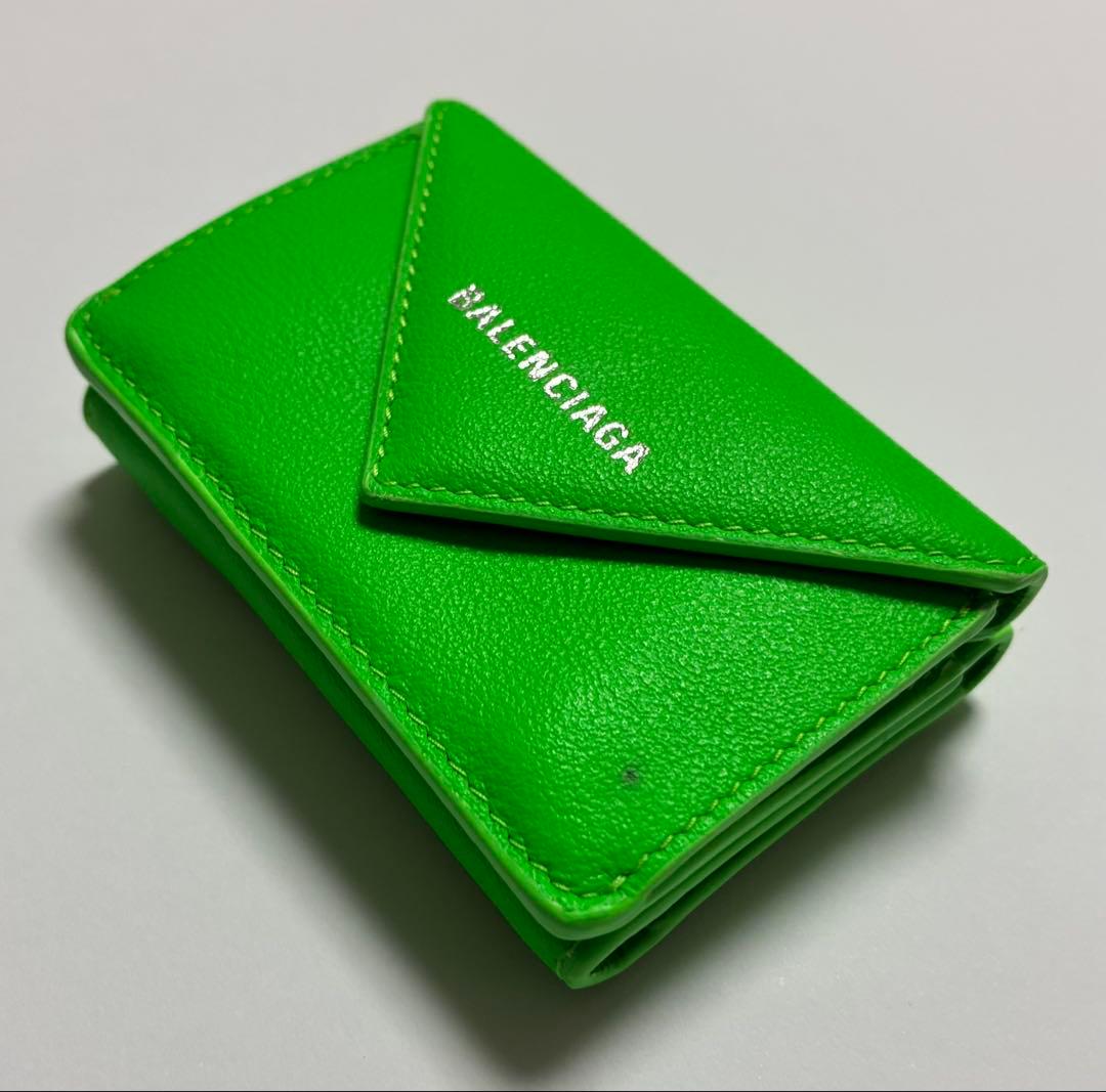 BALENCIAGA 三つ折り財布 グリーン