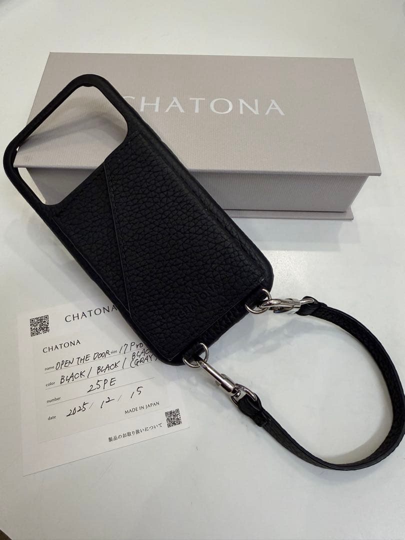 XmasセールCHATONA iPhone17Pro ケースストラップカード入付