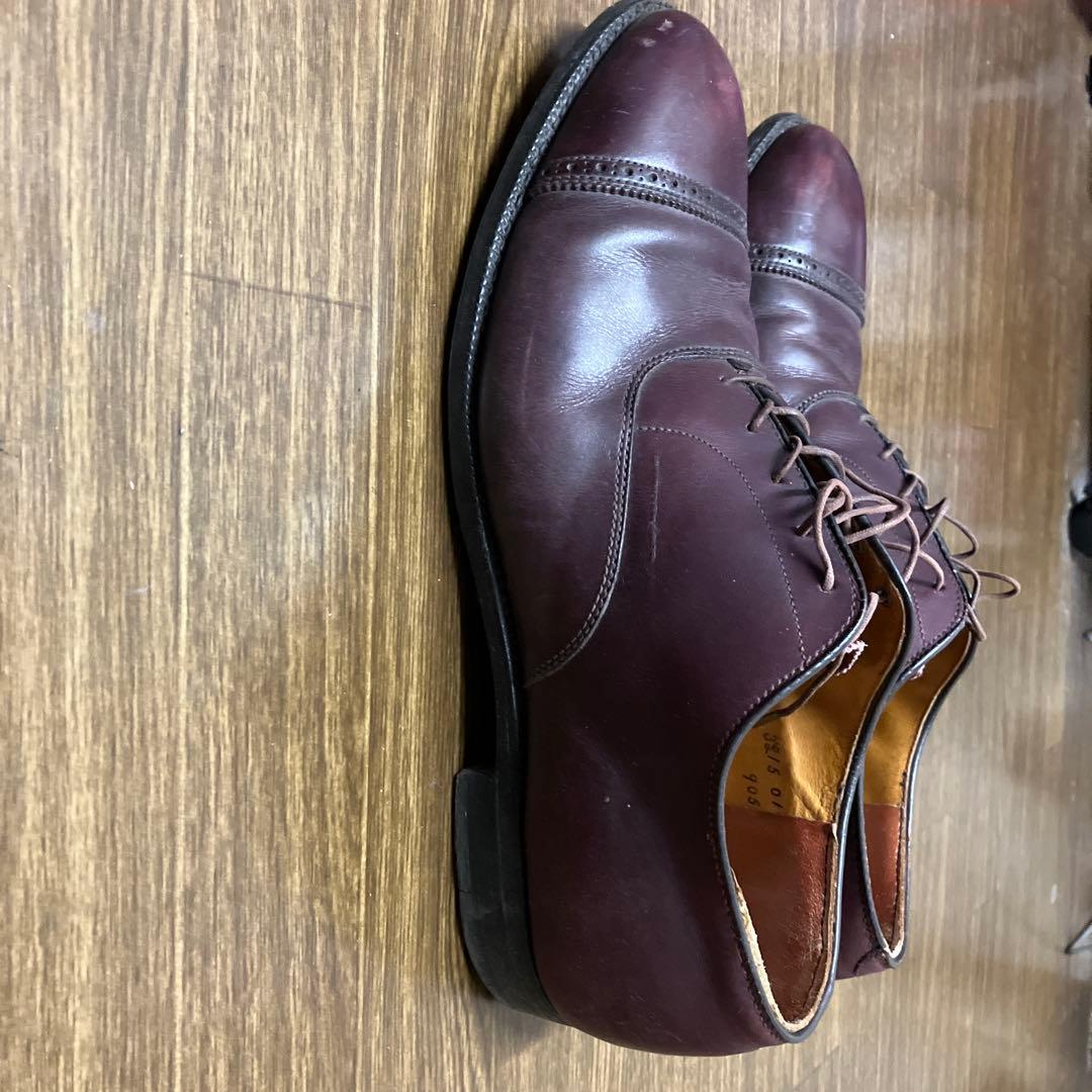 Alden ダークブラウン ドレスシューズサイズ11ハーフBワイズ