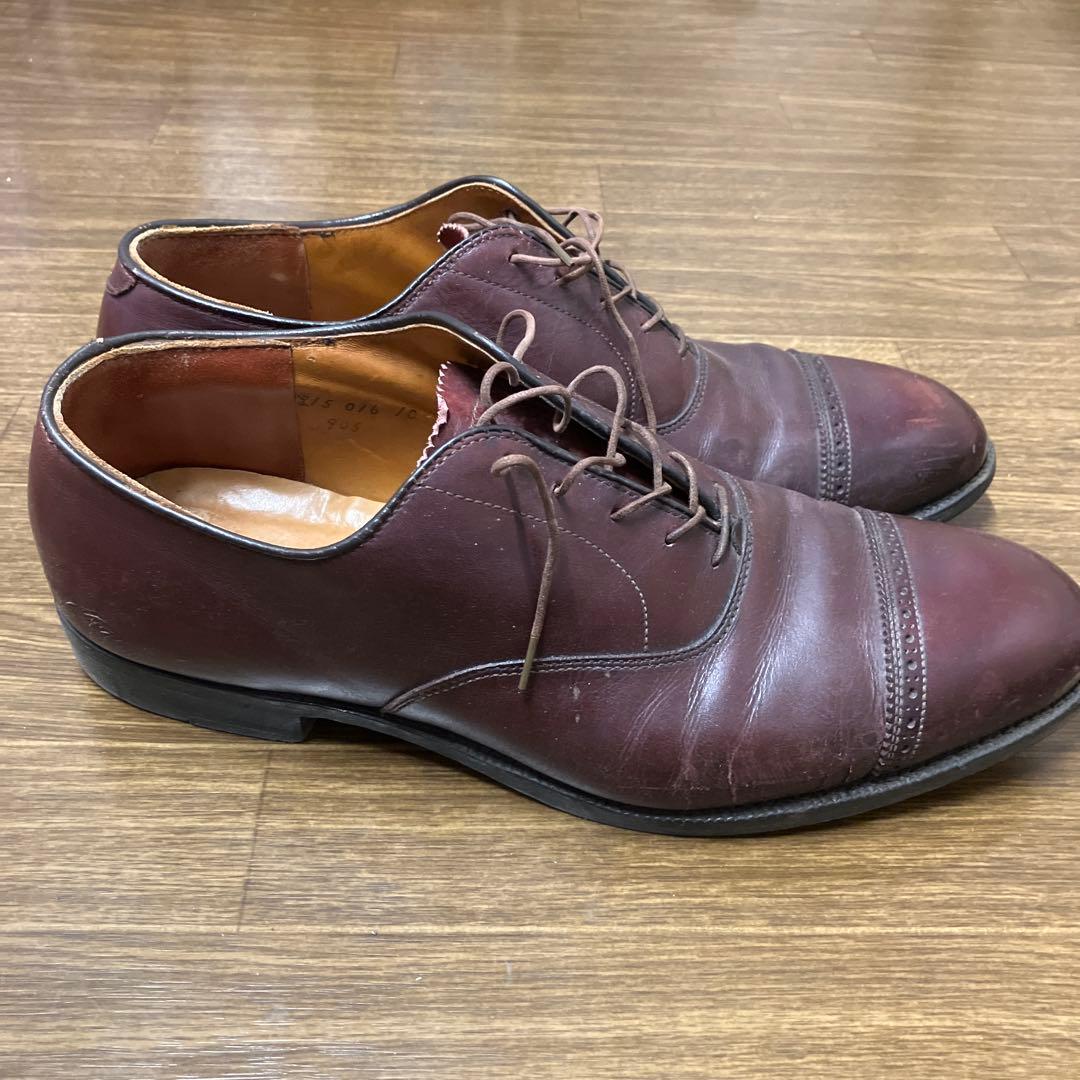 Alden ダークブラウン ドレスシューズサイズ11ハーフBワイズ