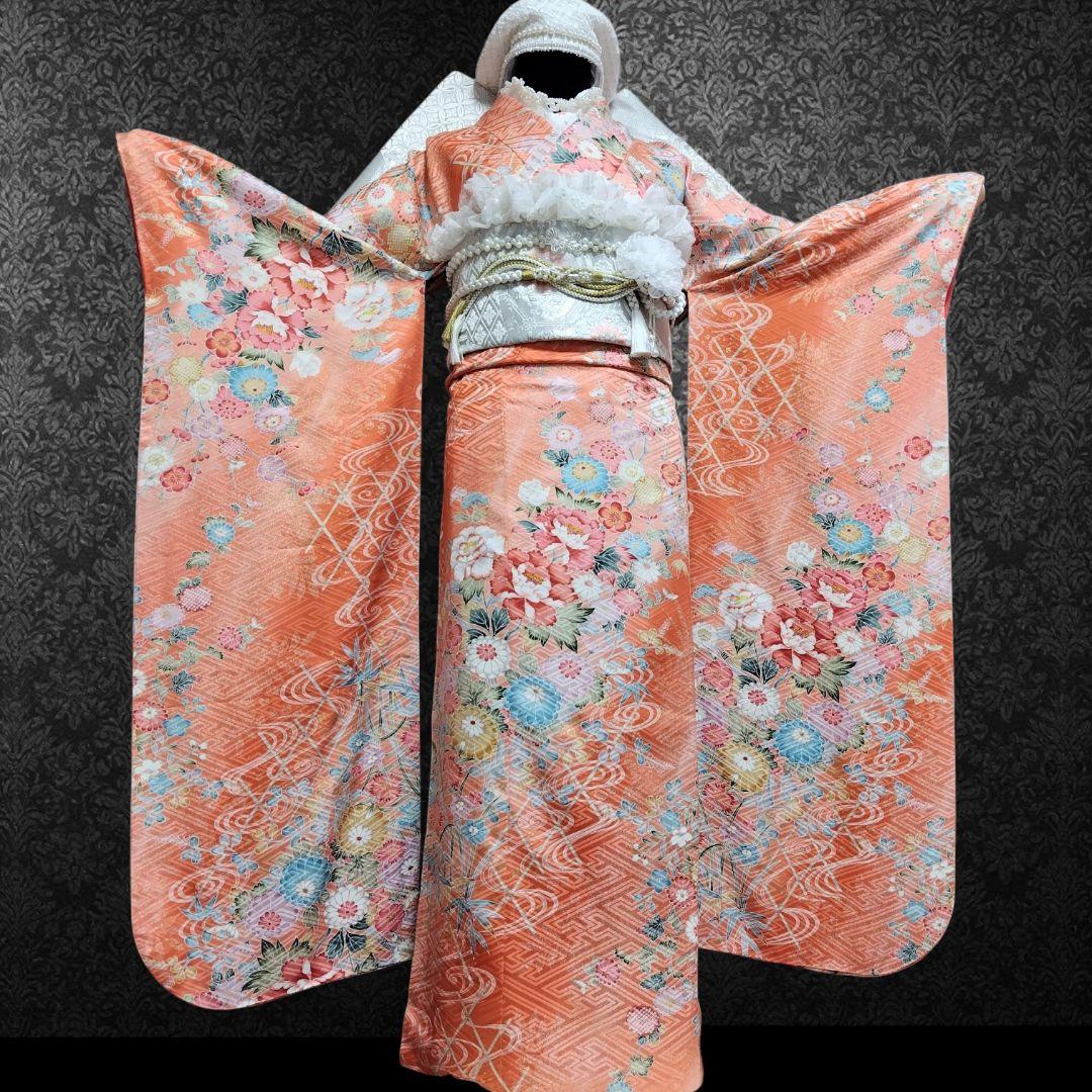 振袖フルセット(11点)・成人式・くすみ・高級百貨店御誂・金彩加工