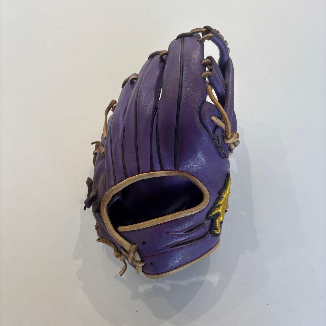 Ryu 限定紫色 レザー製 軟式野球グローブ