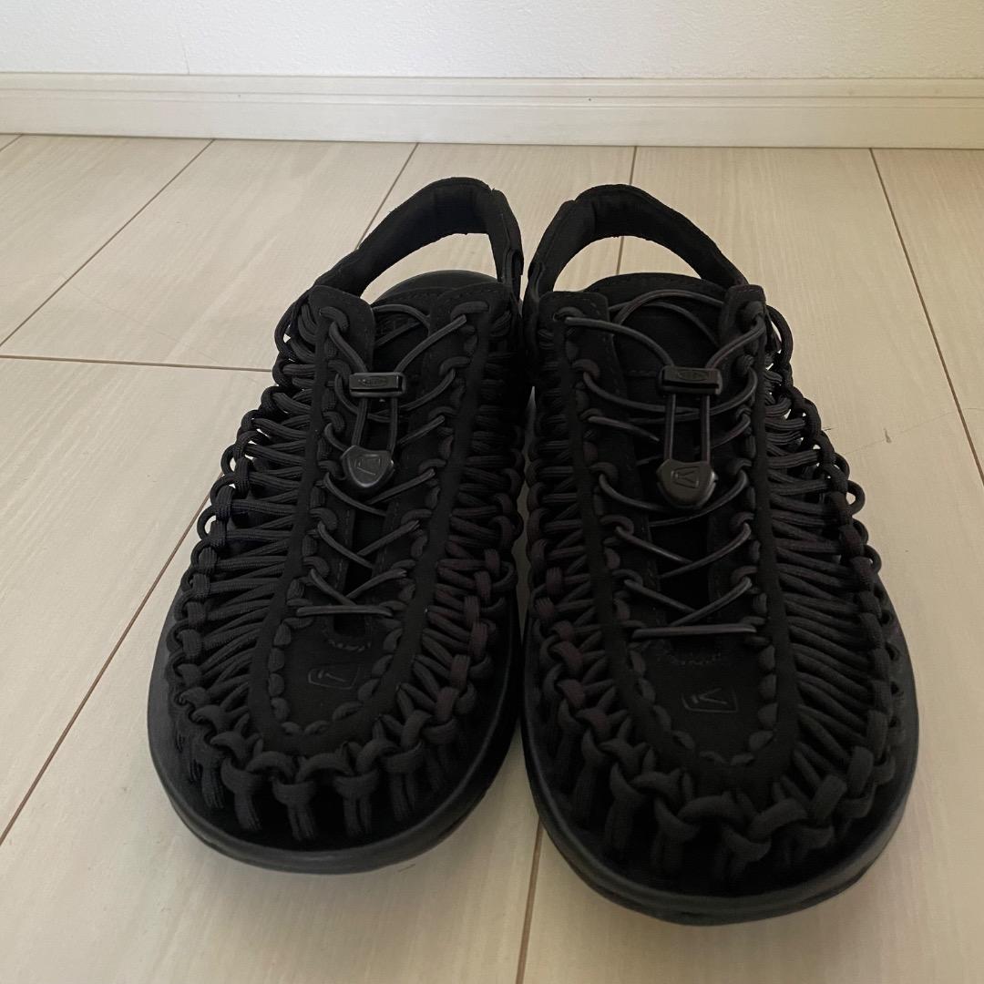 バード様【美品】KEEN UNEEK 　BLACK/BLACK　28.5cm