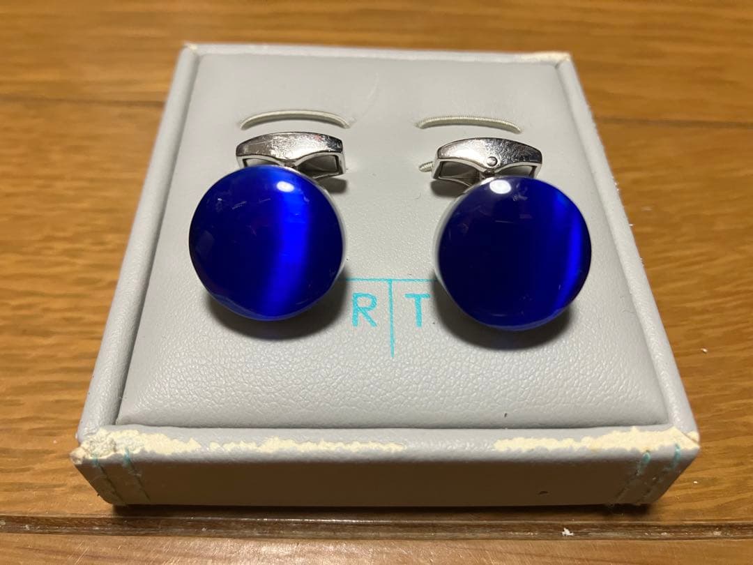 タテオシアン　カフリンクス　ブルー　TATEOSSIAN 　カフス