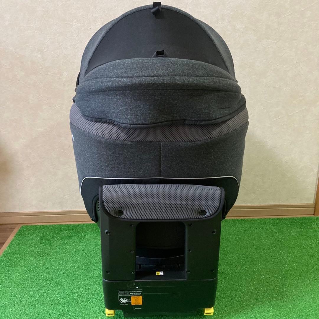 【美品】　Aprica クルリラプレミアムAB プレミアムグレー ISOFIX