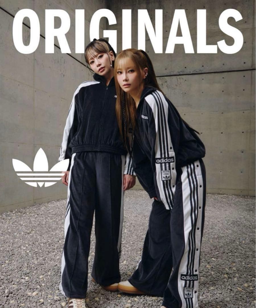 新品Ｌ⭐️当日⭐️adidas W ADIBREAK VELOUR TP 重盛さと美