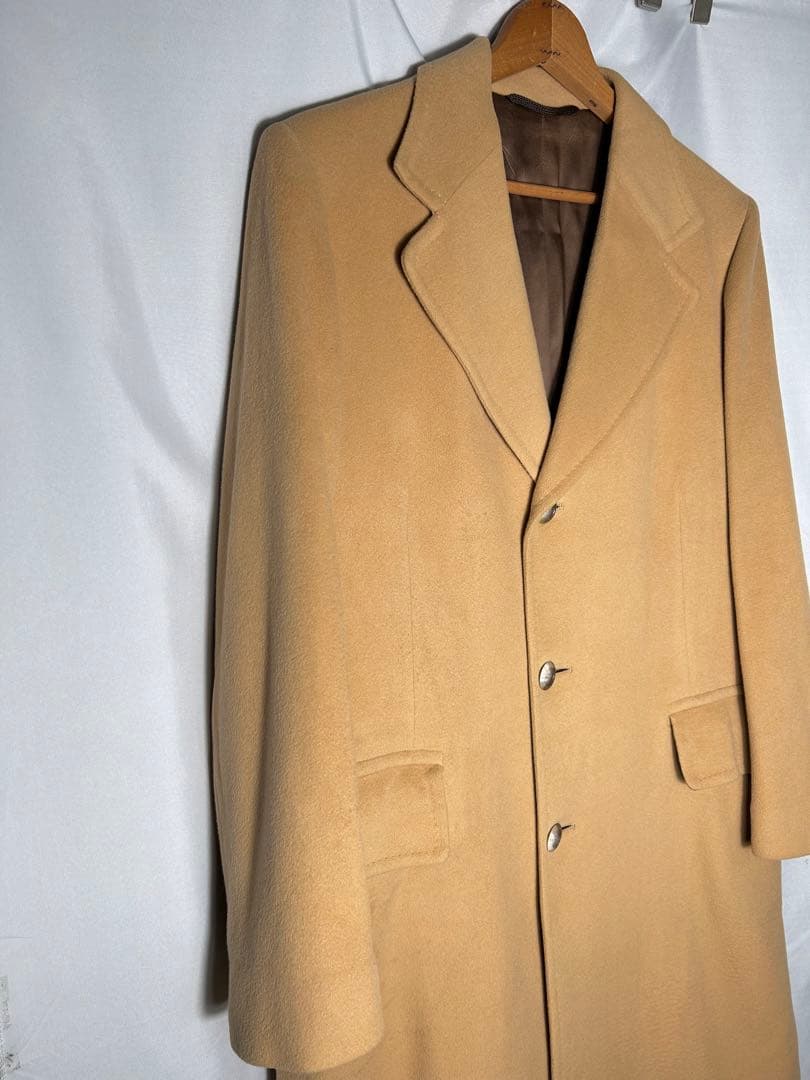 O*r様 1960s-70s 100% カシミヤ　チェスターコート　ユニオンチケ