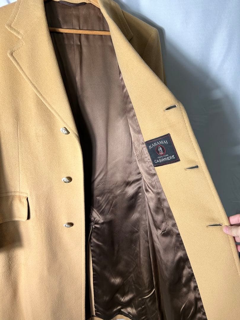 O*r様 1960s-70s 100% カシミヤ　チェスターコート　ユニオンチケ