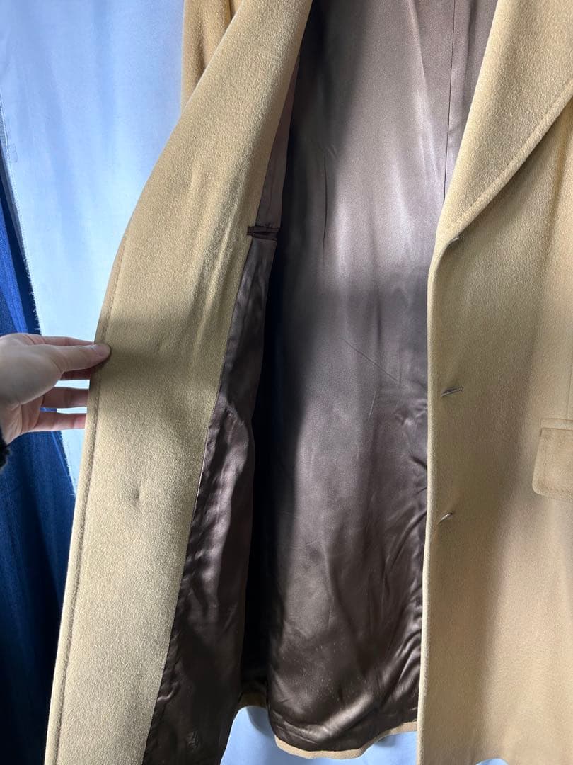 O*r様 1960s-70s 100% カシミヤ　チェスターコート　ユニオンチケ