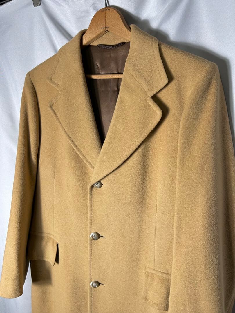 O*r様 1960s-70s 100% カシミヤ　チェスターコート　ユニオンチケ